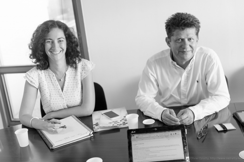 Jenny Seibert et Gaston Bigey de l'agence de développement économique Nexa.