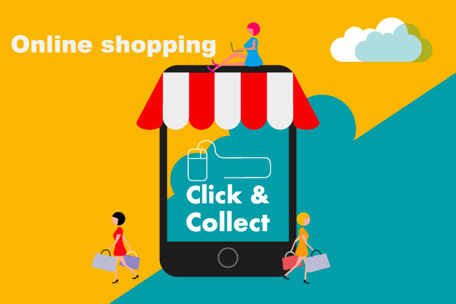 Illustration de ce qu'est le Click and Collect