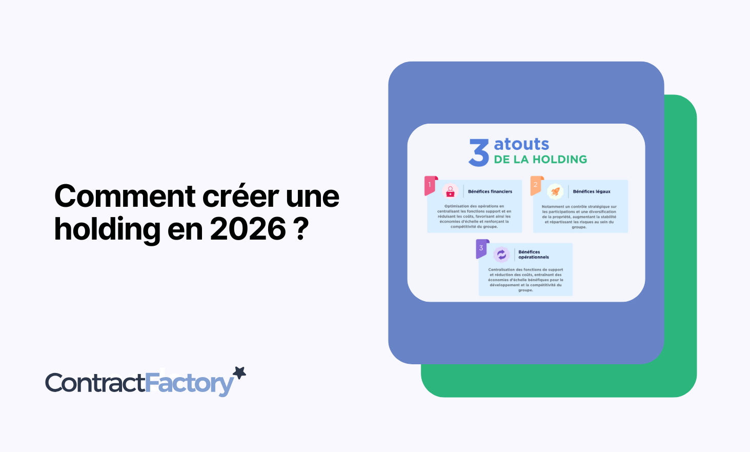 Comment créer une holding en 2026 ?